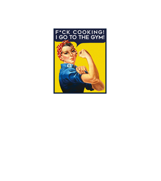 Fuck cooking ... got to the gym! model roz neon pe tricou
