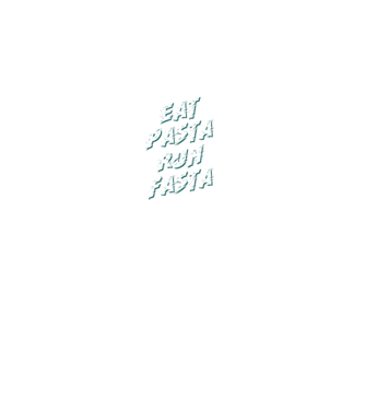 eat pasta run fasta model negru pe tricou