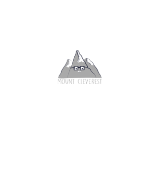 Mount cleverest model negru pe tricou