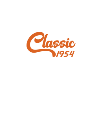 1954 Classic model alb pe tricou