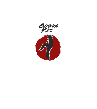 cobra kai larusso model alb pe tricou