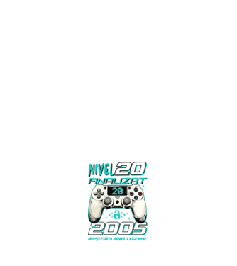 Nivel finalizat 20 2005 model albastru închis pe tricou