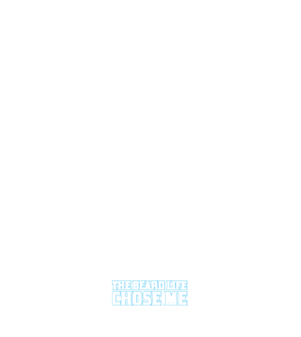 'I didn''t choose the beard life' model negru pe tricou