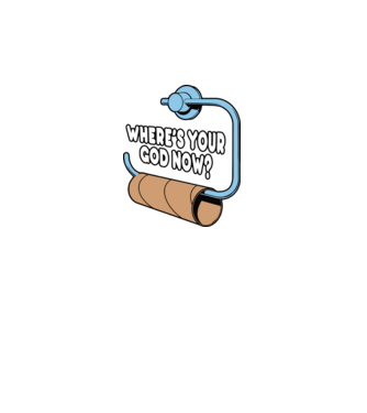 Where's your god now model negru pe tricou