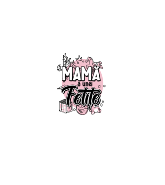 Mamă a unei fetițe model alb pe tricou