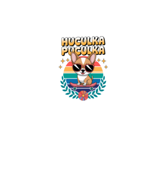 Huculka Puculka Câine 2 model galben neon pe tricou