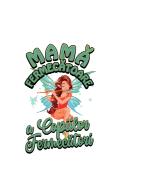 Mamă fermecătoare a copiilor fermecători model alb pe tricou