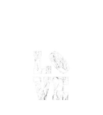 Love hockey model negru pe tricou