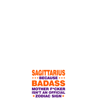 Badass zodiac SAGITTARIUS model negru pe tricou