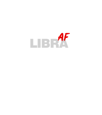 LIBRA as fuck model negru pe tricou