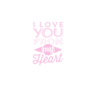 love you from model albastru închis pe tricou