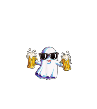 Im just here for the boos model negru pe tricou