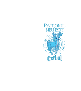 Patronul meu este CERBUL model galben neon pe tricou