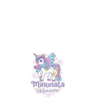 Minunata Mamicorn model alb pe tricou