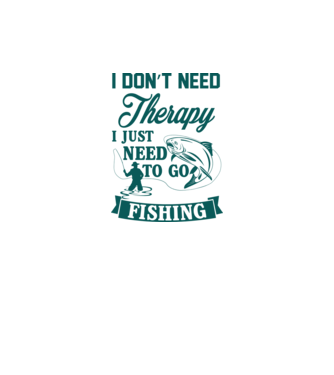 'I don''t need a therapy...i just need to go fishing' model galben neon pe tricou