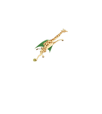 Girafă Super model alb pe tricou