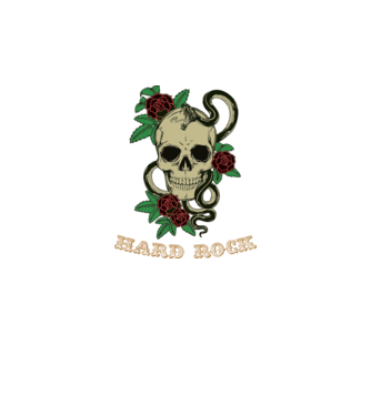 Hard Rock 1 model alb pe tricou