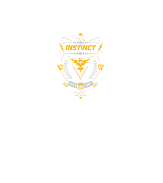 Instinct team model negru pe tricou