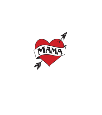 mama model alb pe tricou