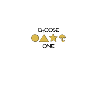 choose one squid game model alb pe tricou