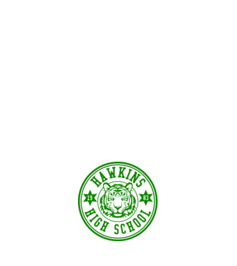 hawkins high school model alb pe tricou