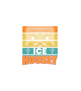 Ice Hockey model negru pe tricou