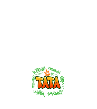 Graffiti tata model alb pe tricou