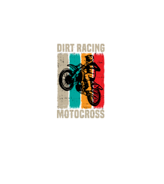 motocross model negru pe tricou