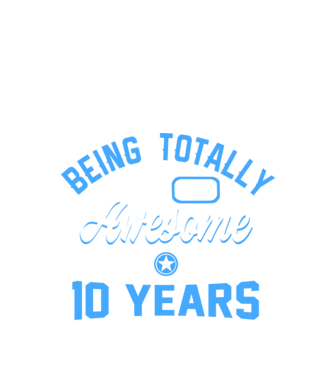 Being totally awesome 10 model negru pe tricou