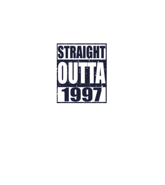 Straight Outta - 1997 model gri pe tricou