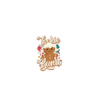 Cookie bunic model alb pe tricou