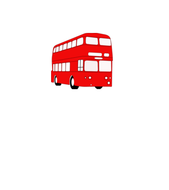 Autobuze model alb pe tricou