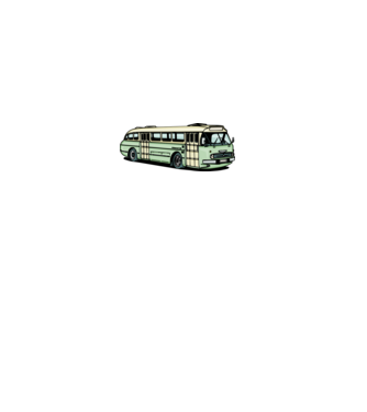 Autobuze model gri pe tricou