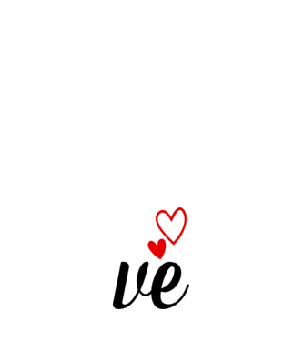 Cuplu LOVE model negru pe tricou