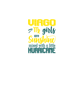 Sunshine with Hurricane VIRGO model negru pe tricou