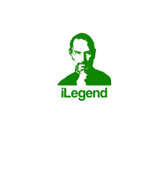 iLegend Steve Jobs model alb pe tricou