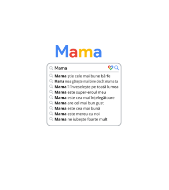 căutare Google Mama model negru pe tricou