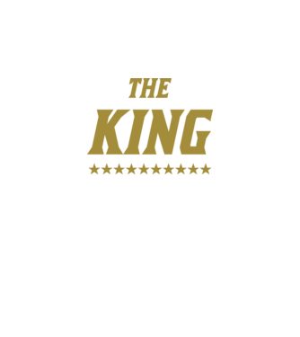 The King model negru pe tricou