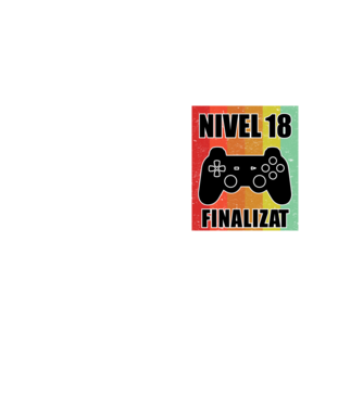 Nivel 18 finalizat model galben neon pe tricou