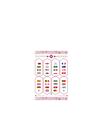 Qatar 2022 teams - groups model negru pe tricou