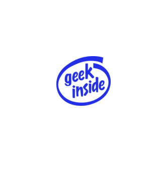 Geek inside model albastru deschis pe tricou