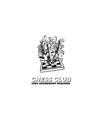 chess club model gri pe tricou