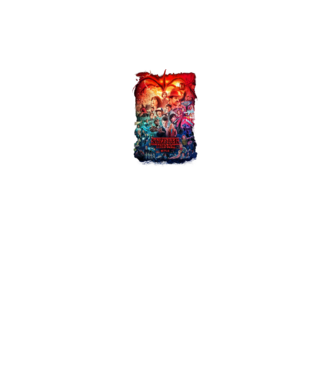 stranger things tribute poster2 model negru pe tricou