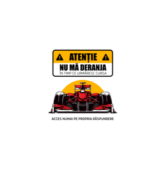 Atenție model roz deschis pe tricou