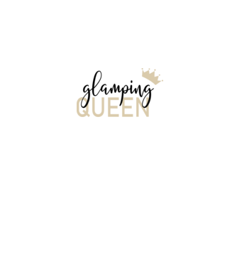 Glamping queen model alb pe tricou
