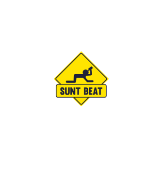 Sunt beat model alb pe tricou