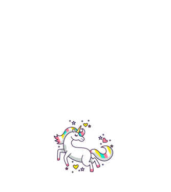 Unicorn Spark model negru pe tricou