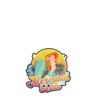 Mermaid bride hawaii model nisipiu pe tricou