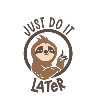 Just do it model alb pe tricou