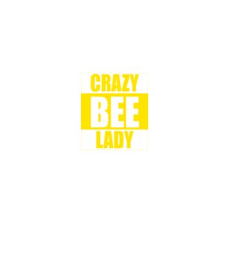 Crazy bee lady model negru pe tricou
